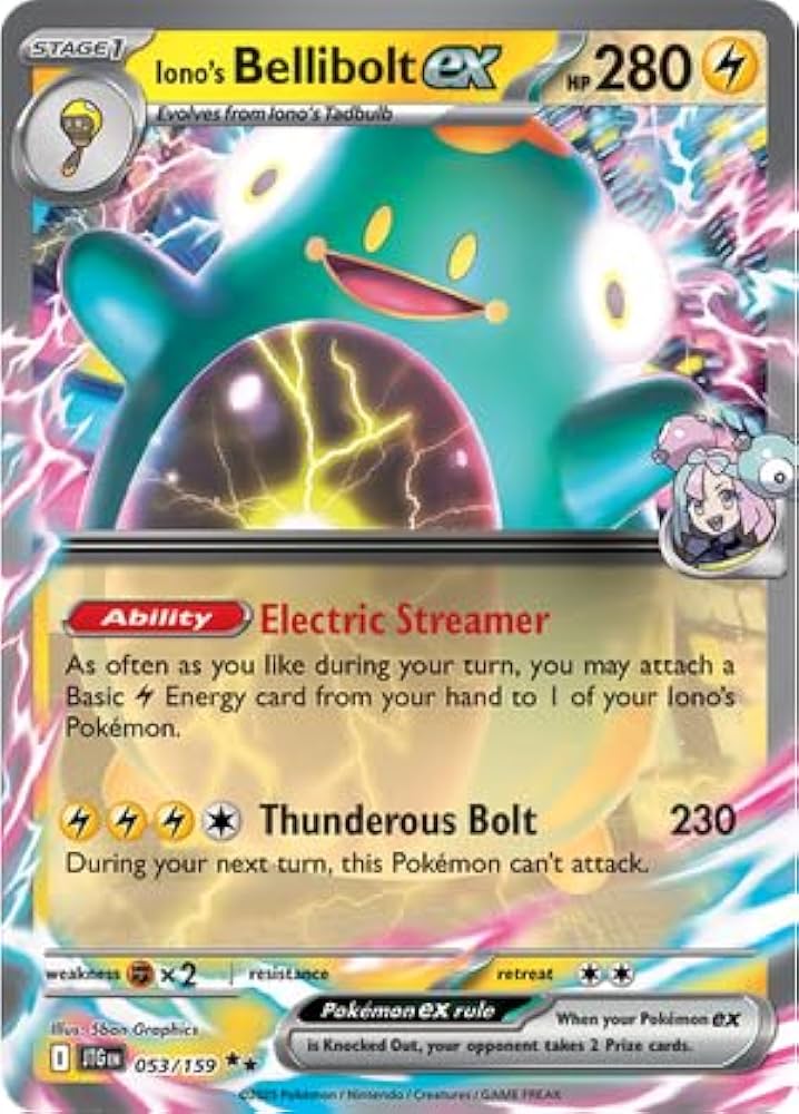 Iono's Bellibolt ex - 053/159 - Journey Together