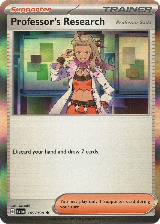 Professor's Research - 189/198 - SV01: Scarlet & Violet Base Set (SV1)