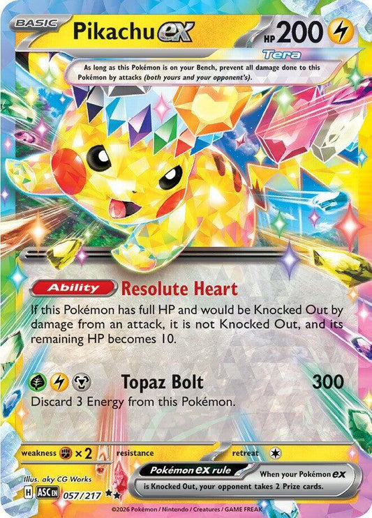 Pikachu ex - 057/217 - Ascended Heroes
