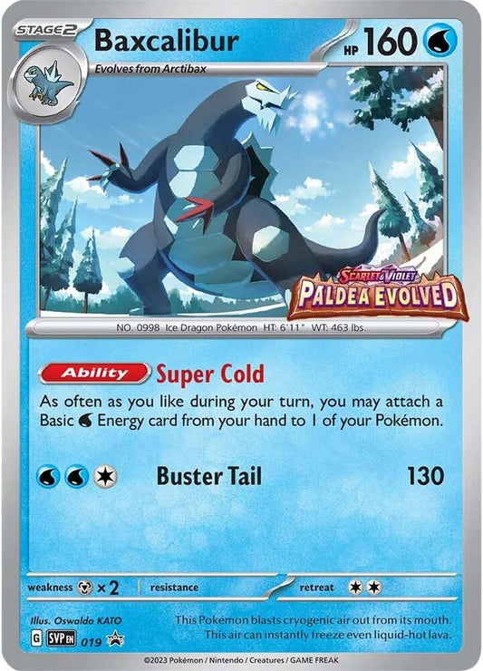 Baxcalibur (Prerelease) - 019 - Scarlet & Violet Promo