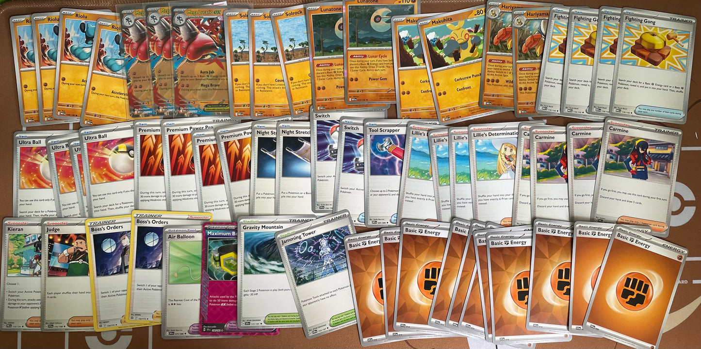 Mega Lucario ex Deck
