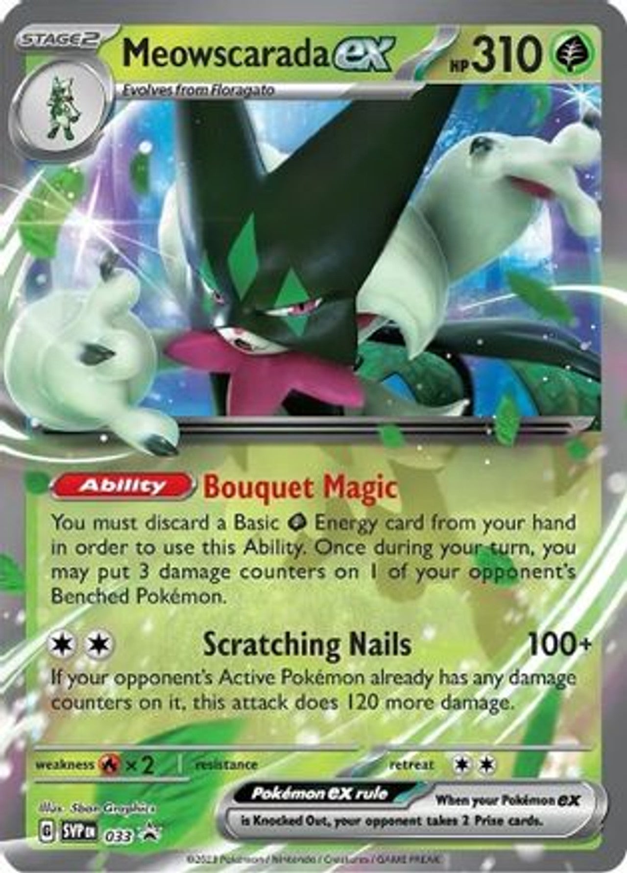 Meowscarada ex  - 033 - Scarlet & Violet Promo