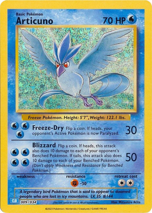 Articuno  - 009/034 - Trading Card Game Classic