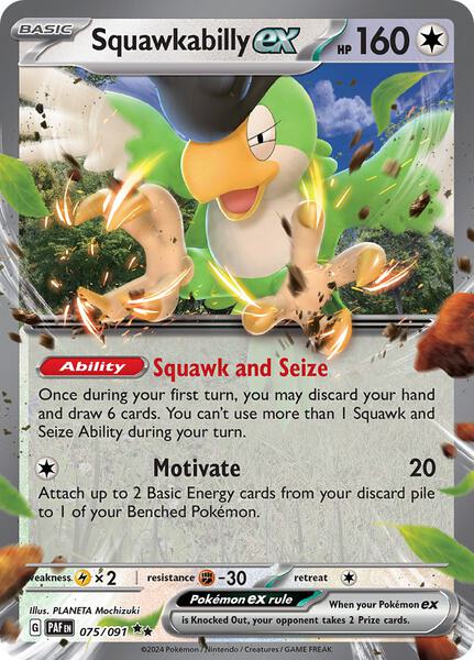 Squawkabilly ex   - 075/091 - Paldean Fates
