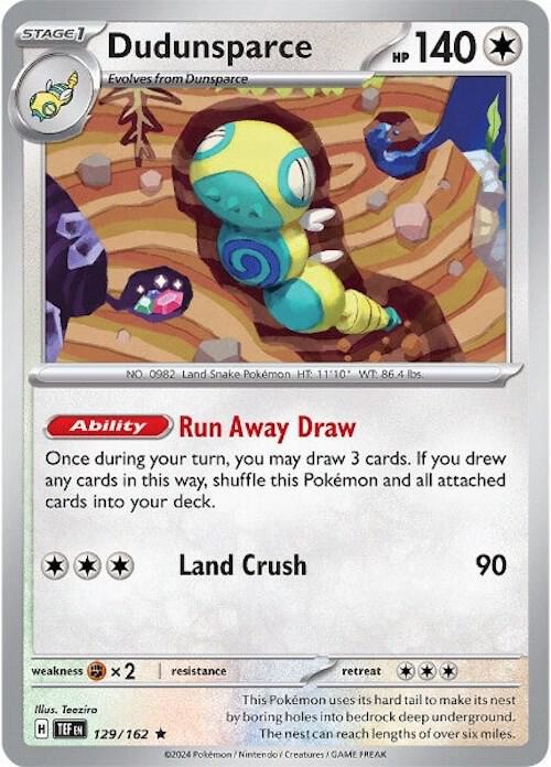 Dudunsparce - SV05: Temporal Forces (TEF) / Dudunsparce - SV: Prismatic Evolutions (PRE)