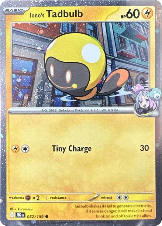 Iono's Tadbulb - 052/159 - (Cosmos Holo)  - 052/159 - Miscellaneous Cards & Products