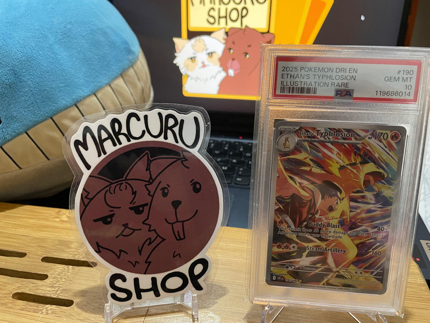 PSA 10 Ethan's Typhlosion - 190/182 - SV10: Destined Rivals (DRI) (Small Crack Slab)
