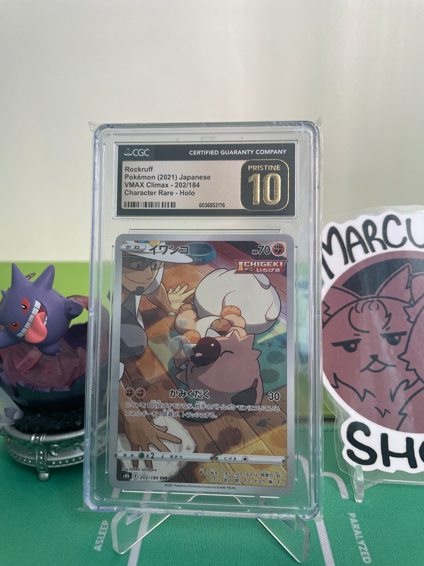 CGC 10.0 Pristine - Rockruff (JP) - 202/184 - VMAX Climax