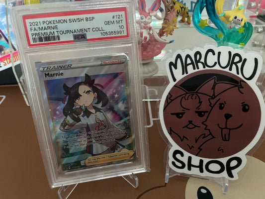 PSA 10 Marnie - SWSH121 - SWSH: Sword & Shield Promo Cards (SWSD)