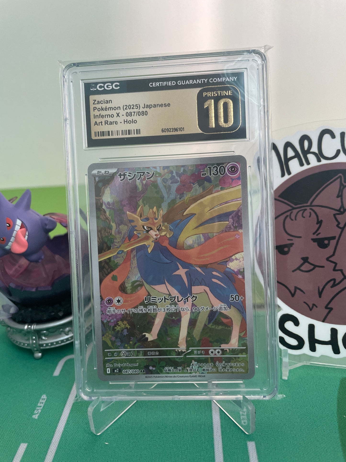 CGC 10.0 Pristine - Zacian - 087/080 - Inferno X