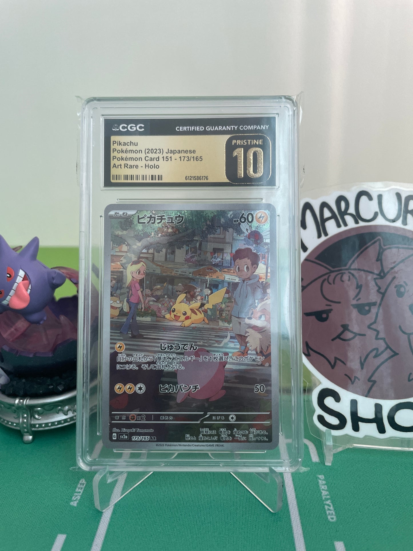 CGC 10.0 Pristine - Pikachu (JP) - 173/165 - Pokemon 151