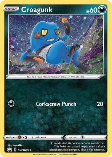 Croagunk (Cosmos Holo) - SWSH245 - Sword & Shield Promo