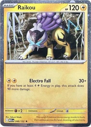Raikou - 048/132 (Cosmo Holo) - 048/132 - Miscellaneous Cards & Products