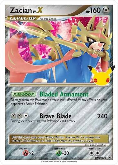 Zacian LV. X - SWSH135 - Sword & Shield Promo