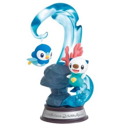 Pokemon 2022 Oshawott Piplup Re-Ment Swing Vignette Series #4 Figure