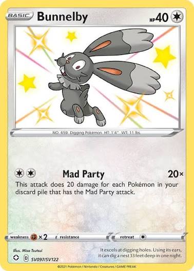 Bunnelby - SV097/SV122 - Shining Fates: Shiny Vault