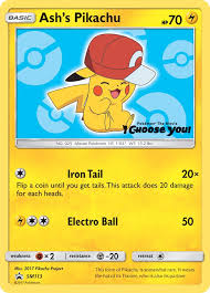 Ash's Pikachu   - SM113 - Sun & Moon Promo