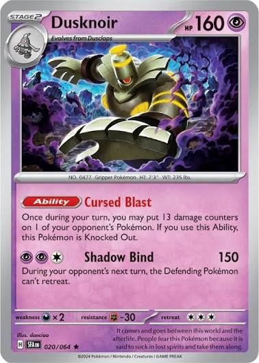 Dusknoir - 020/064 - Shrouded Fable