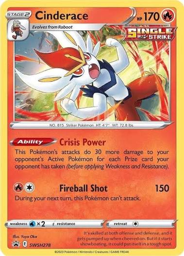 Cinderace - SWSH278 - Sword & Shield Promo