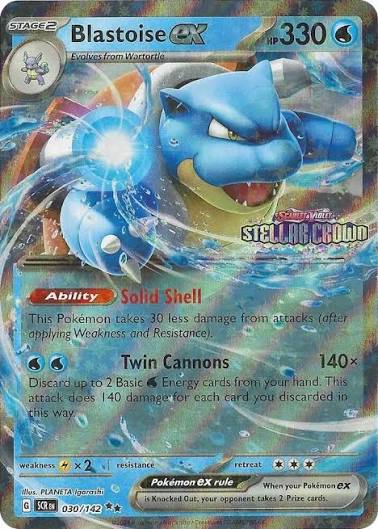 Blastoise ex (Stellar Crown Stamp) - 030/142 - Miscellaneous Cards & Products
