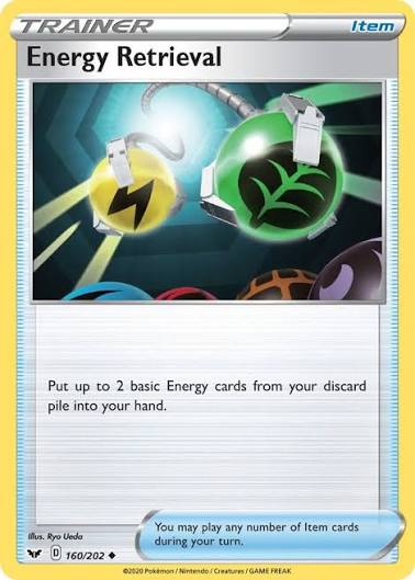 Energy Retrieval - 160/202 - Sword & Shield Base Set