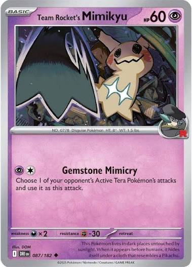 Team Rocket's Mimikyu - 087/182 - Destined Rivals