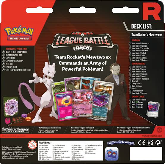 League Battle Deck [Team Rocket's Mewtwo ex] -  - Miscellaneous Cards & Products